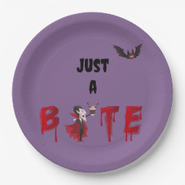 Nur ein paar Vampir Papier Halloween-Teller Pappteller