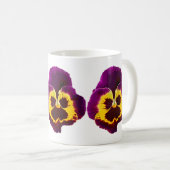 Nur ein Pansy Blossom + Ihr Text & Ideen Kaffeetasse (VorderseiteRechts)