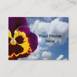 Nur ein Pansy Blossom + Ihr Text & Ideen Visitenkarte