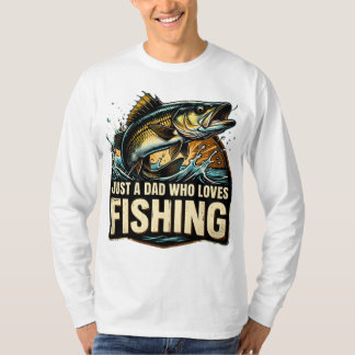 Nur ein Papa, der Angeln liebt T-Shirt