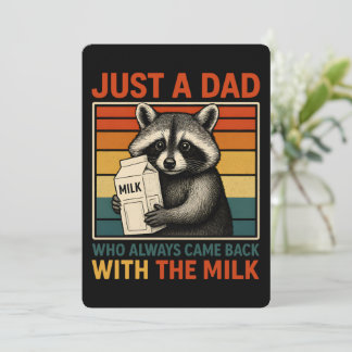 Nur ein Papa, der immer mit der Milch zurückkam Einladung