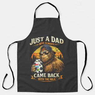 Nur ein Papa, der immer mit der Milch zurückkam Schürze