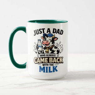 Nur ein Papa, der immer witzig war Kuh Vatertag Tasse