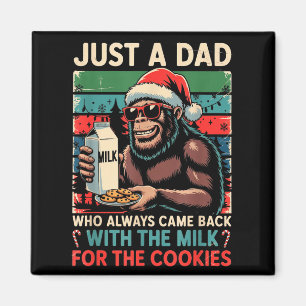 Nur ein Papa kam zurück Milch & Kekse Weihnachten Magnet