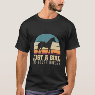 Nur ein Pferd, das Pferde liebt T-Shirt