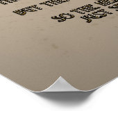 Nur ein Pferd Poster (Ecke)