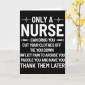 Nur ein Pflegekraft kann Sie betäuben Ihre Kleidun Karte (Gelbe Blume)