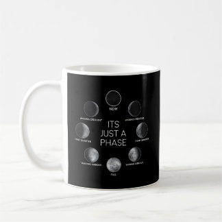 Nur ein Phasenmond auf dem Mondraum Kaffeetasse