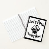 Nur ein Piratenjäger-Hintern - Schwarzes Gesicht Notizblock (Innenseite)