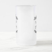 Nur ein Piratenschiff Hintern - farbenfroher Schäd Mattglas Bierglas (Mittel)