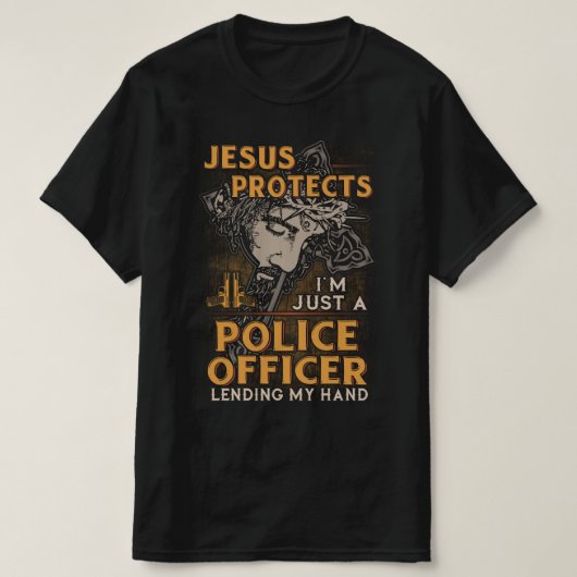 Nur ein Polizist, der mir die Hand gibt T-Shirt (Design vorne)