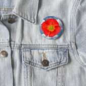 Nur ein Poppy Blossom + Ihr Text & Ideen Button (Beispiel)