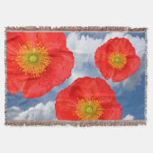 Nur ein Poppy Blossom + Ihr Text & Ideen Decke (Vorderseite)