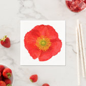 Nur ein Poppy Blossom + Ihr Text & Ideen Serviette (Beispiel)