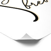 Nur ein positives Zitat durchatmen Fotodruck (Ecke)