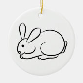 Nur ein Rabbit Keramik Ornament (Vorne)