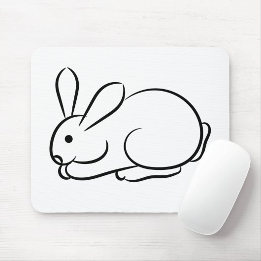 Nur ein Rabbit Mousepad (Mit Mouse)