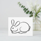 Nur ein Rabbit Postkarte (Stehend Vorderseite)