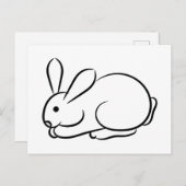 Nur ein Rabbit Postkarte (Vorne/Hinten)