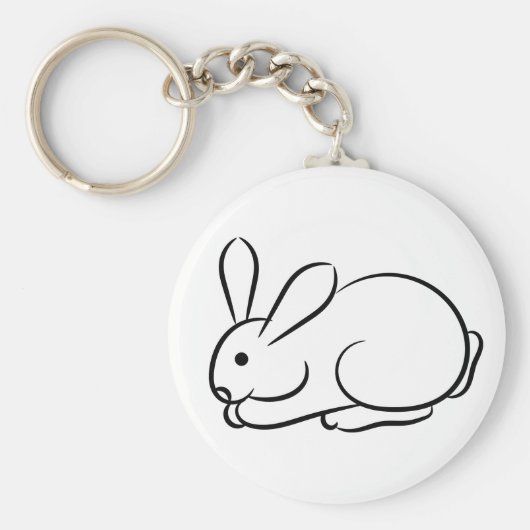 Nur ein Rabbit Schlüsselanhänger (Vorne)