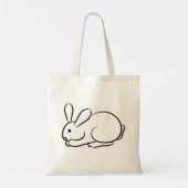 Nur ein Rabbit Tragetasche (Rückseite)