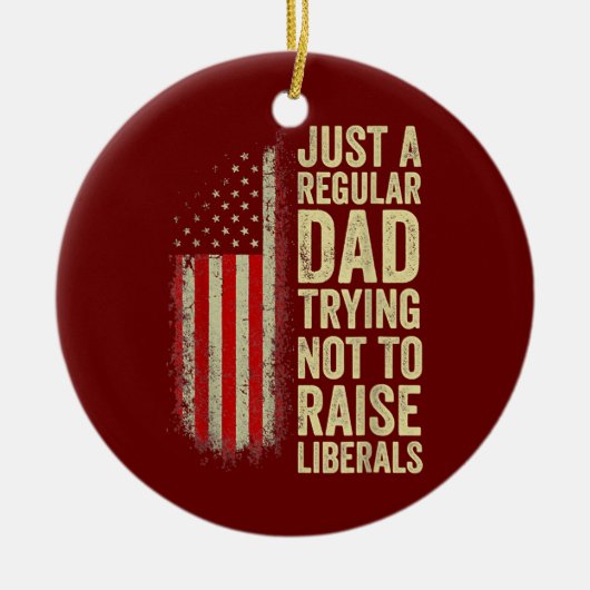 Nur ein regelmäßiger Vater, der versucht, die Libe Keramik Ornament (Vorne)