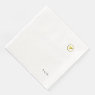 Nur ein romantisches Imitat Gold Herzstück der Lie Serviette