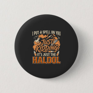 Nur ein Scherz Haldol Halloween Trankflasche Syrin Button