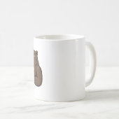 Nur ein schicker Flusspferd, das Kaffee trinkt - L Kaffeetasse (VorderseiteRechts)