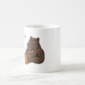Nur ein schicker Flusspferd, das Kaffee trinkt - L Kaffeetasse (Mittel)