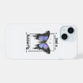 Nur ein Schmetterling iPhone 15 Hülle (Rückseite (Horizontal))