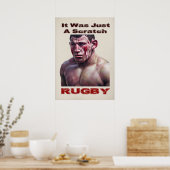 Nur ein Scratch-Rugby-Poster Poster (Küche)