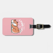 Nur ein Shiba, der niedrig fliegt: Niedliches Shib Gepäckanhänger (Vorderseite horizontal)