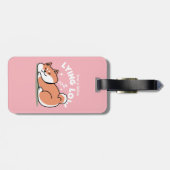 Nur ein Shiba, der niedrig fliegt: Niedliches Shib Gepäckanhänger (Rückseite horizontal)