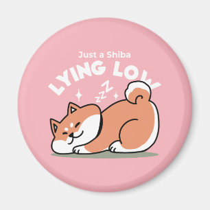 Nur ein Shiba, der niedrig fliegt: Niedliches Shib Magnet