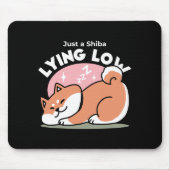 Nur ein Shiba, der niedrig fliegt: Niedliches Shib Mousepad (Vorne)
