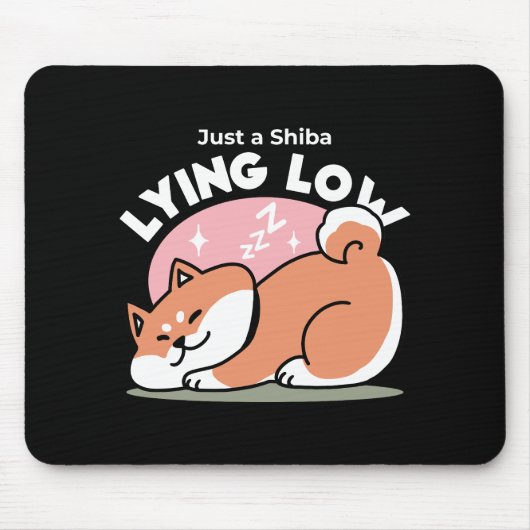 Nur ein Shiba, der niedrig fliegt: Niedliches Shib Mousepad (Vorne)