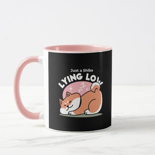 Nur ein Shiba, der niedrig fliegt: Niedliches Shib Tasse (Links)