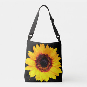 Nur ein Sonnenblume Blossom + Ihr Backgr. Ideen Tragetaschen Mit Langen Trägern