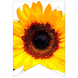 Nur ein Sonnenblume Blossom + Ihr Backgr. Ideen Wimpelkette