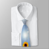 Nur ein Sonnenblumen-Blossom + Ihr Text und Ihre I Krawatte (Gebunden)