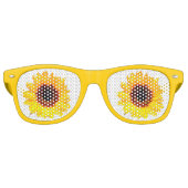 Nur ein Sonnenblumen-Blossom + Ihr Text und Ihre I Sonnenbrille (Vorderseite)