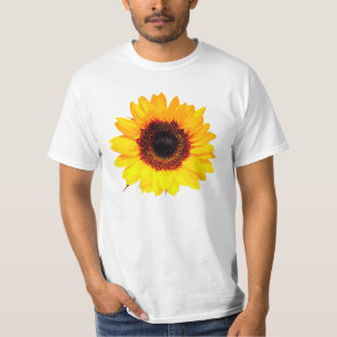 Nur ein Sonnenblumen-Blossom + Ihr Text und Ihre I T-Shirt