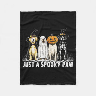 Nur ein Spooker Päw Labrador Retriever Halloween-L Fleecedecke