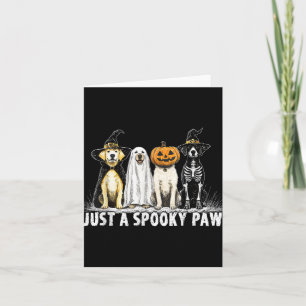 Nur ein Spooker Päw Labrador Retriever Halloween-L Karte