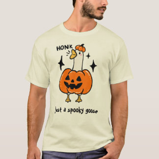 Nur ein spooky Gans-Shirt, Kürbis-Gans-Halloween T-Shirt