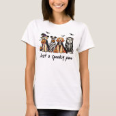 Nur ein Spooky Paw Halloween-Hundeshirt T-Shirt (Vorderseite)