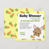 Nur ein Spruch mit Carrot Einladung (Vorne/Hinten)