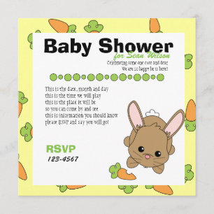 Nur ein Spruch mit Carrot Einladung