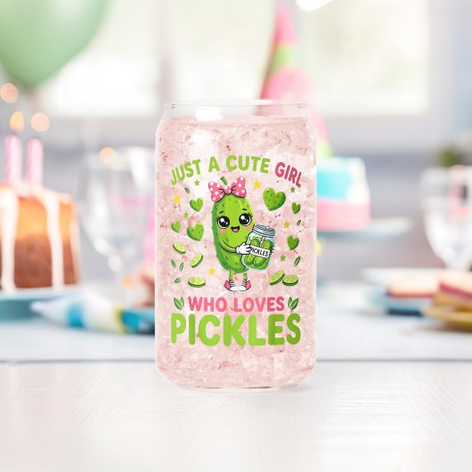 Nur ein süßes Mädchen, das saure Gurken liebt Dosenglas (Insitu (Geburtstag))